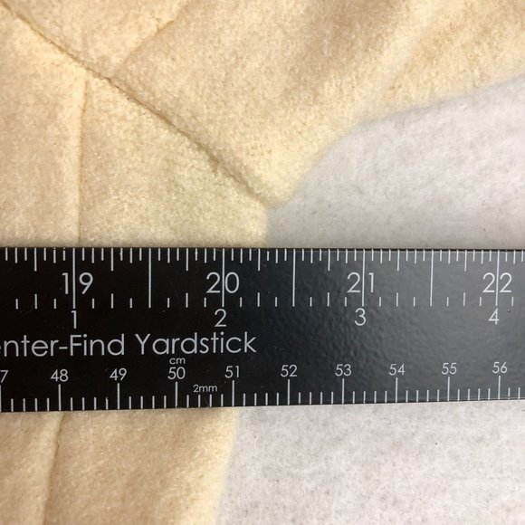 Litza VTG Women's Size 6 Cream Blue Pure New Wool Collared Blazer Jacket - Picture 6 of 14